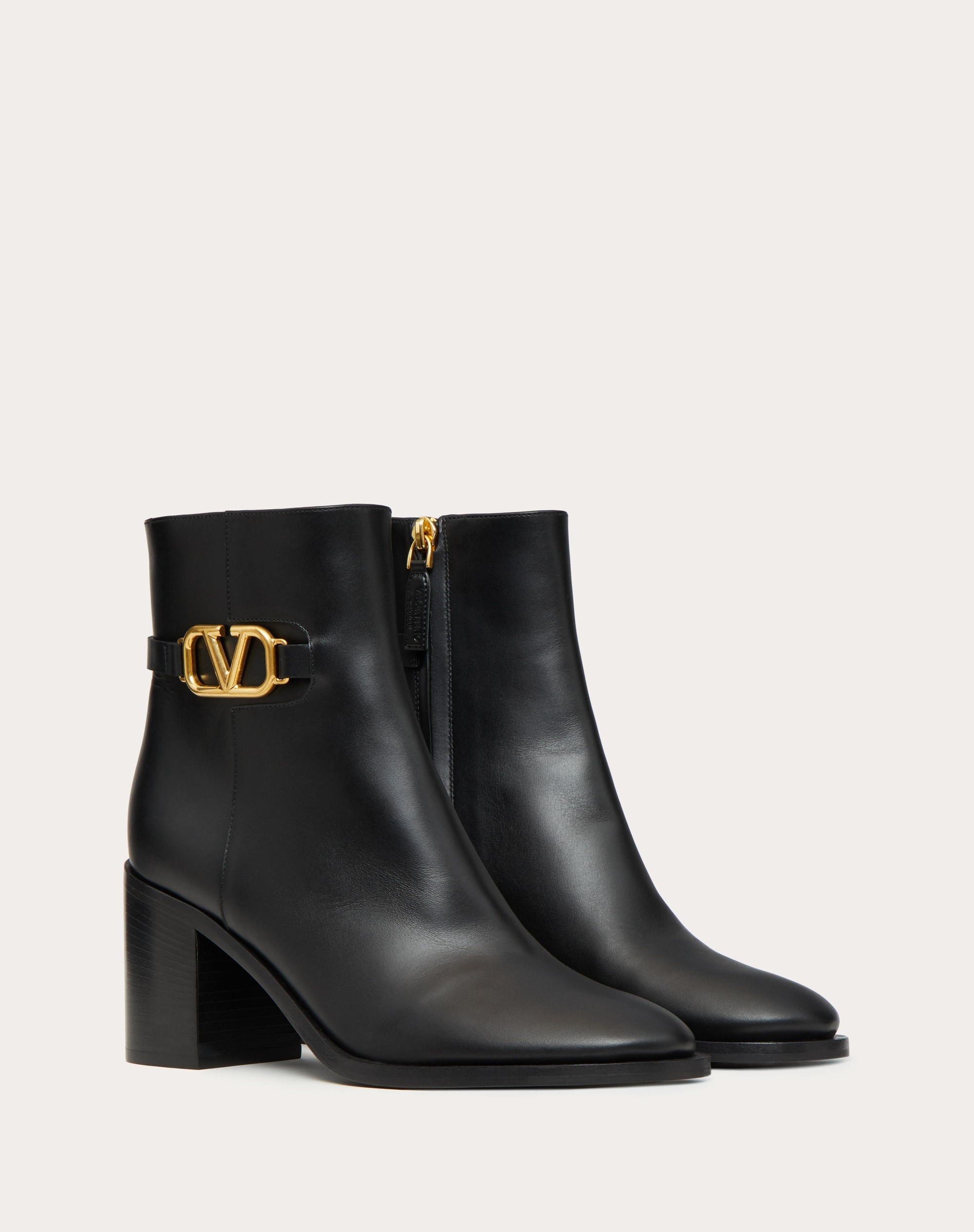 VLOGO SIGNATURE CALFSKIN ANKLE BOOT 75MM - 2