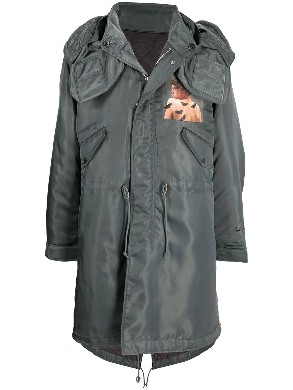 x Markus Akesson hooded parka coat - 1