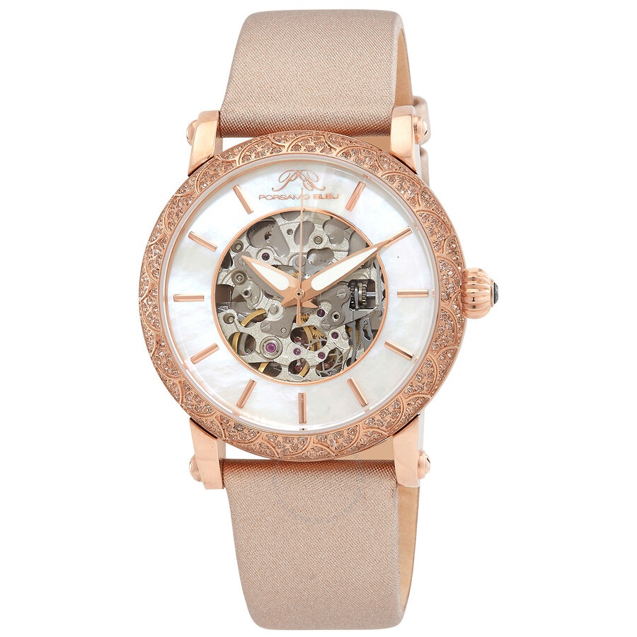 Porsamo Bleu - Porsamo Bleu Liza Automatic White Dial Ladies Watch 691DLIL - 1