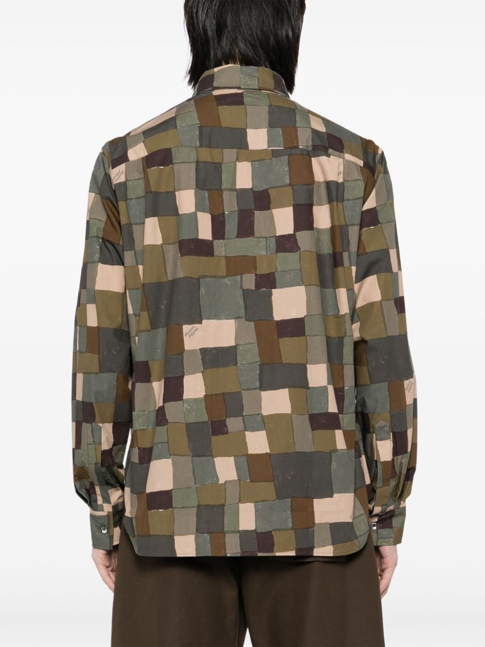 geometric-print shirt - 4