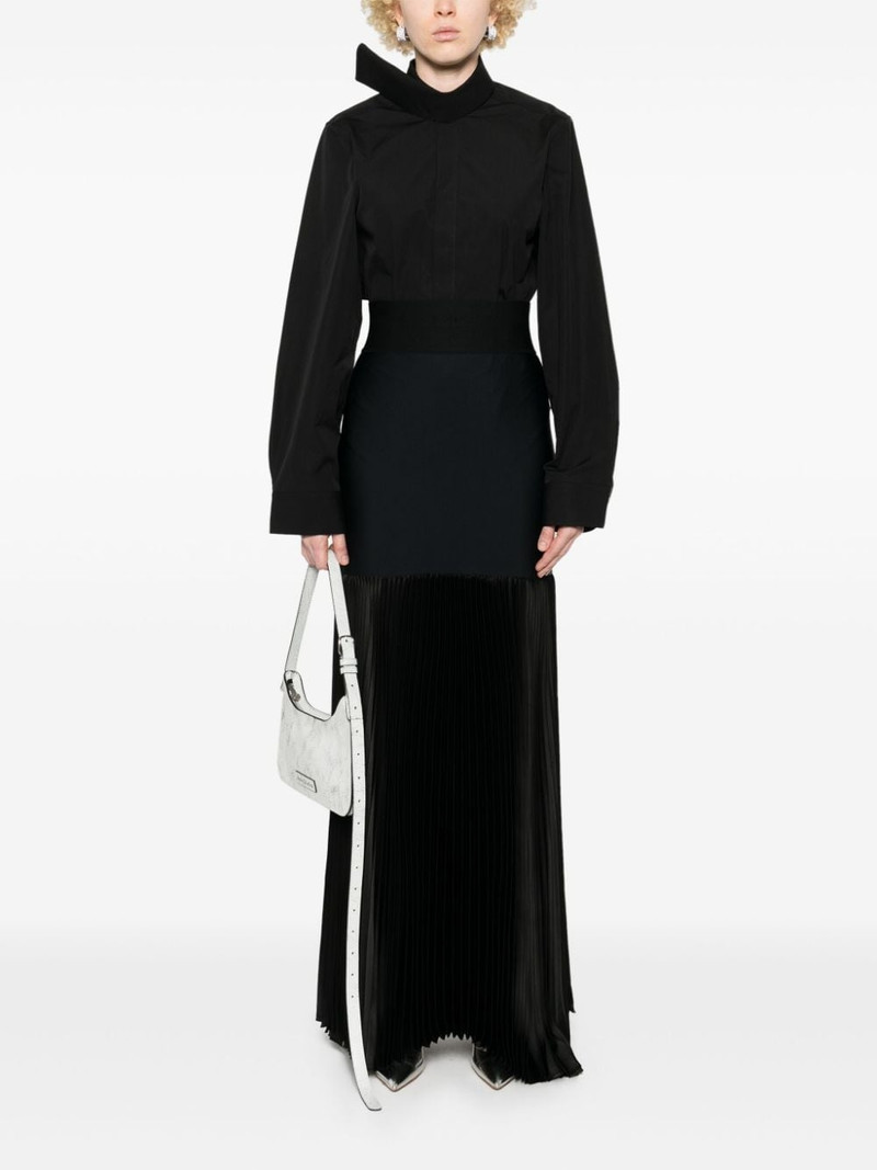 ALAINPAUL scarf-collar shirt outlook