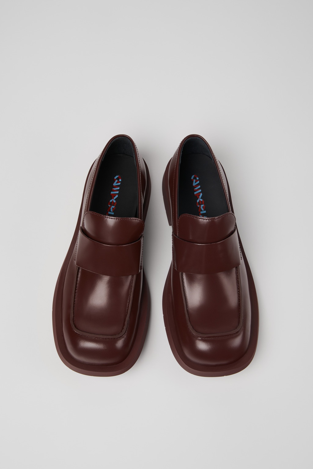 Burgundy Leather Loafers - 4
