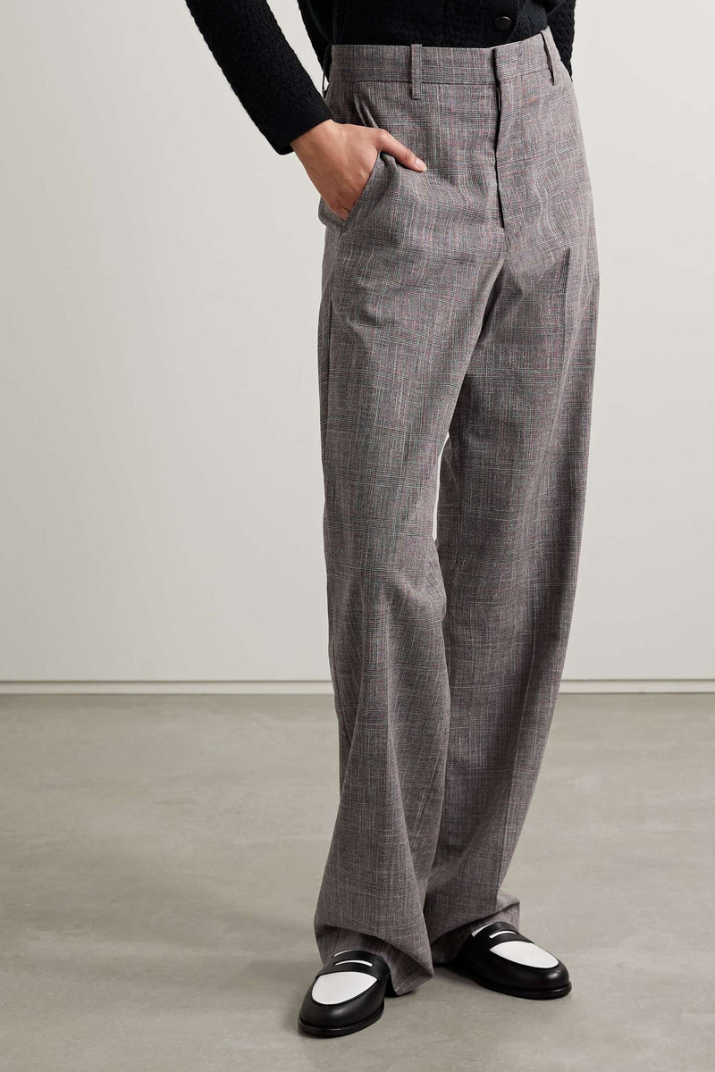 Olympe checked woven straight-leg pants 3
