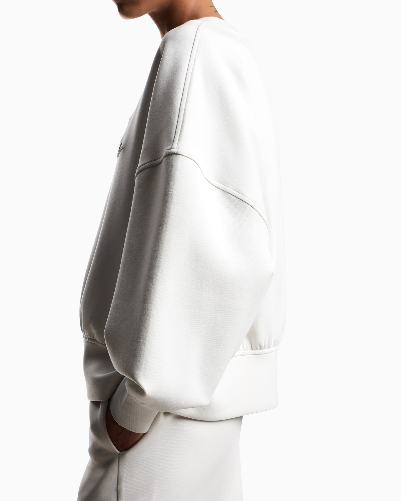 ASV DOUBLE-JERSEY CREW-NECK SWEATSHIRT WITH LOGO EMBROIDERY - 5