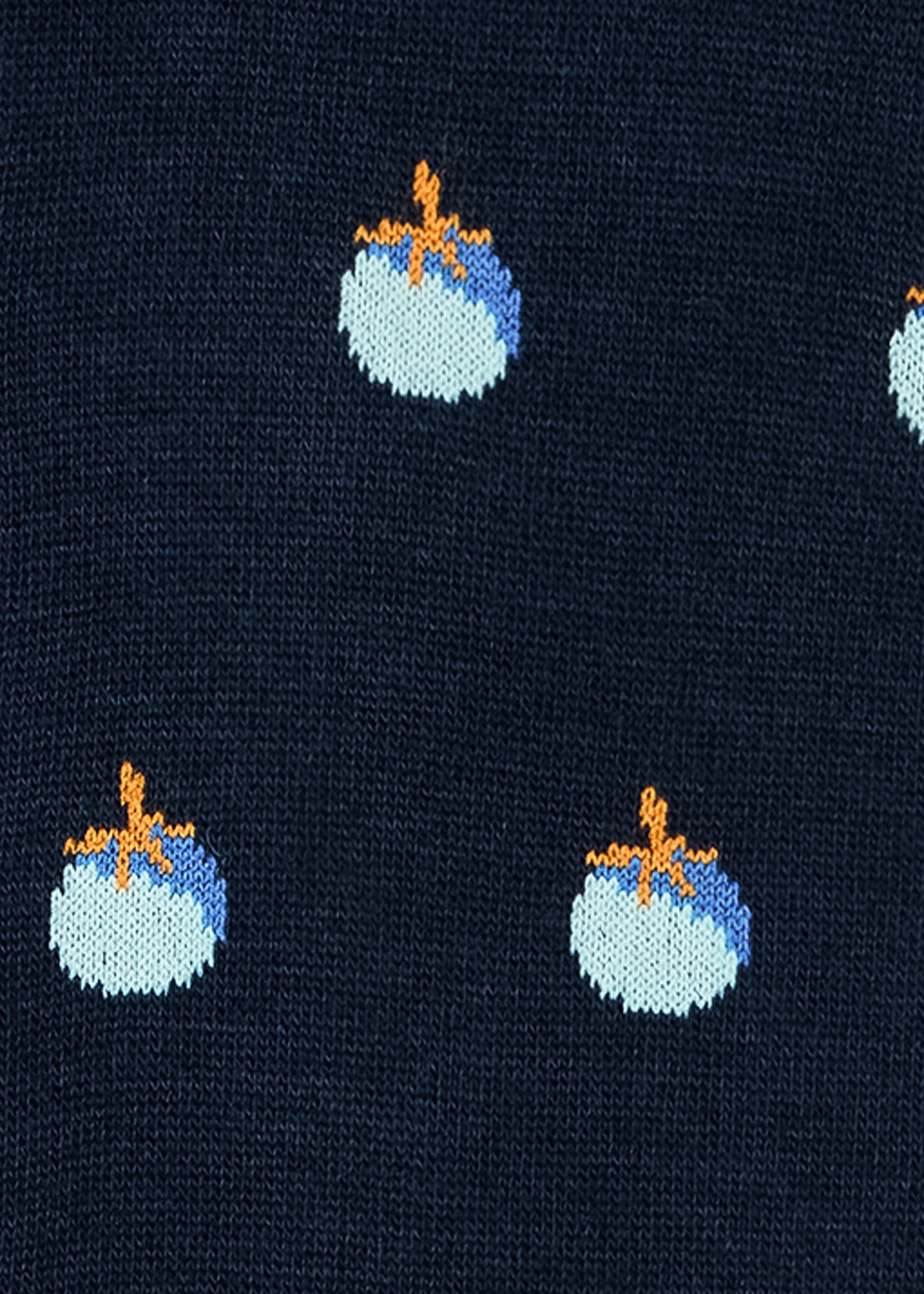 Navy 'Tomato' Socks - 3