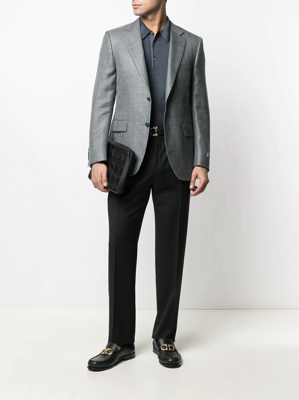 tailored cut wool trousers - 2