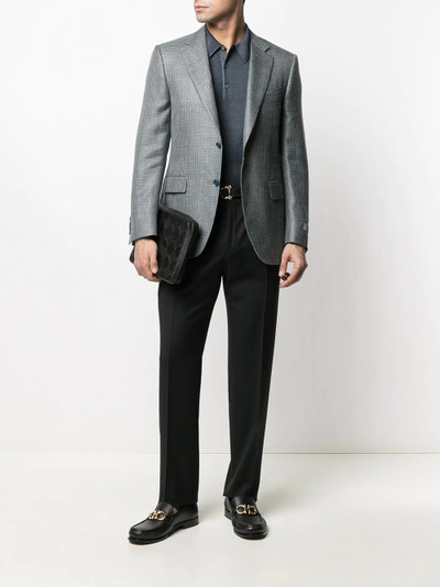 Canali tailored cut wool trousers outlook