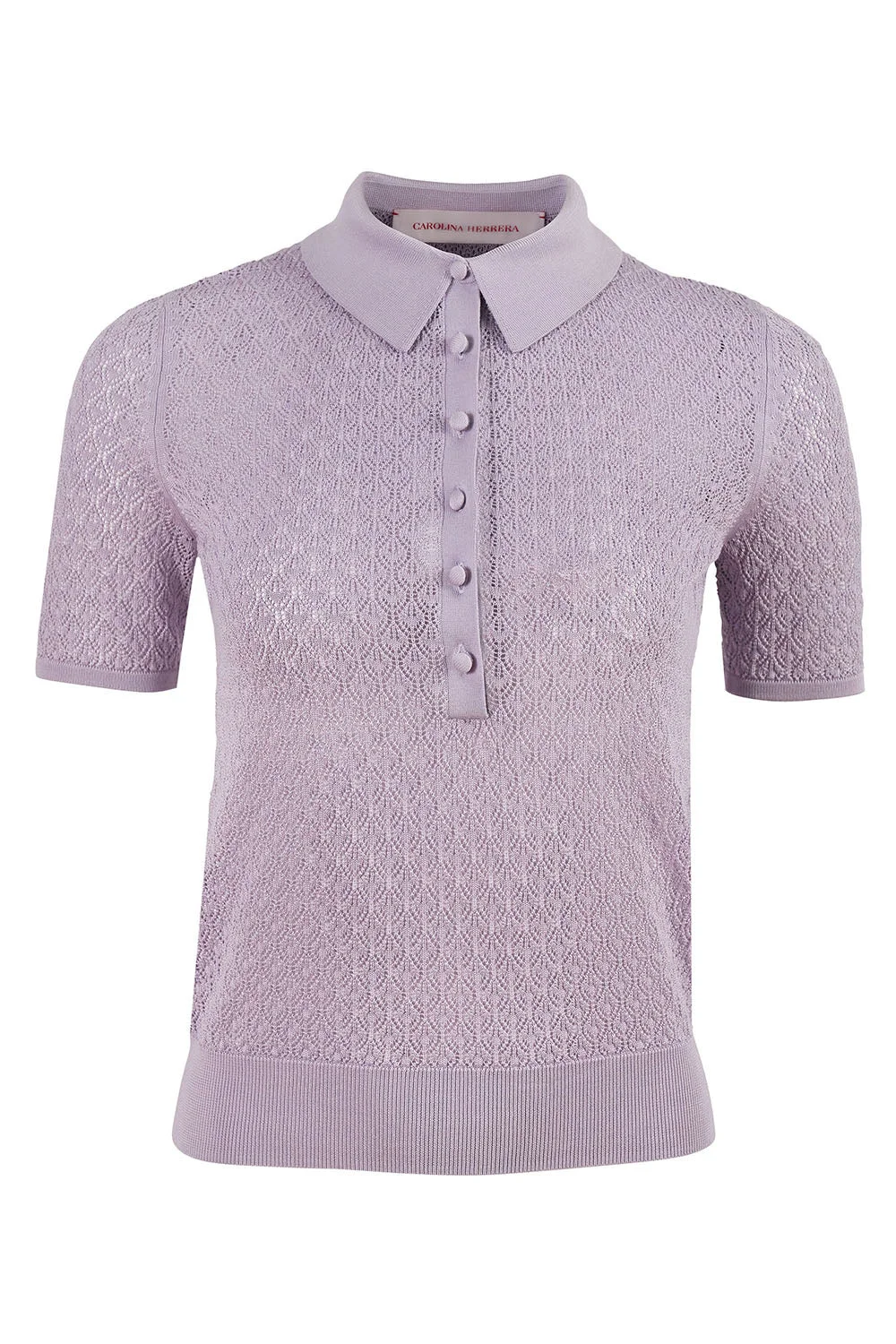 Textured Short Sleeve Polo - 1