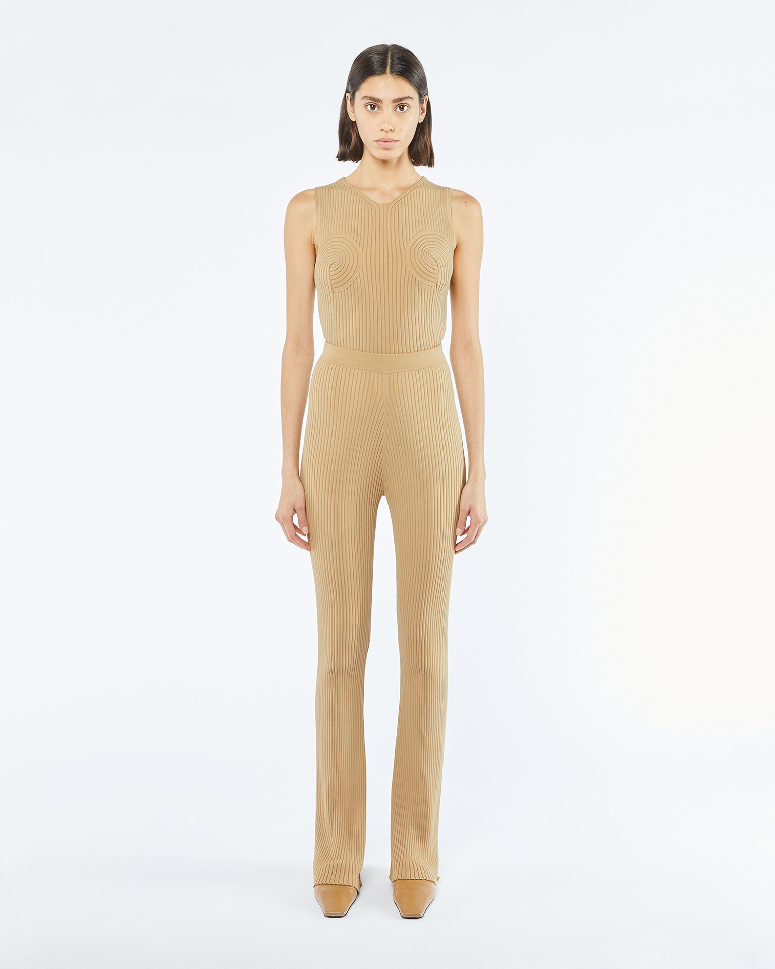 ALEA - Ribbed pants - Sand - 3