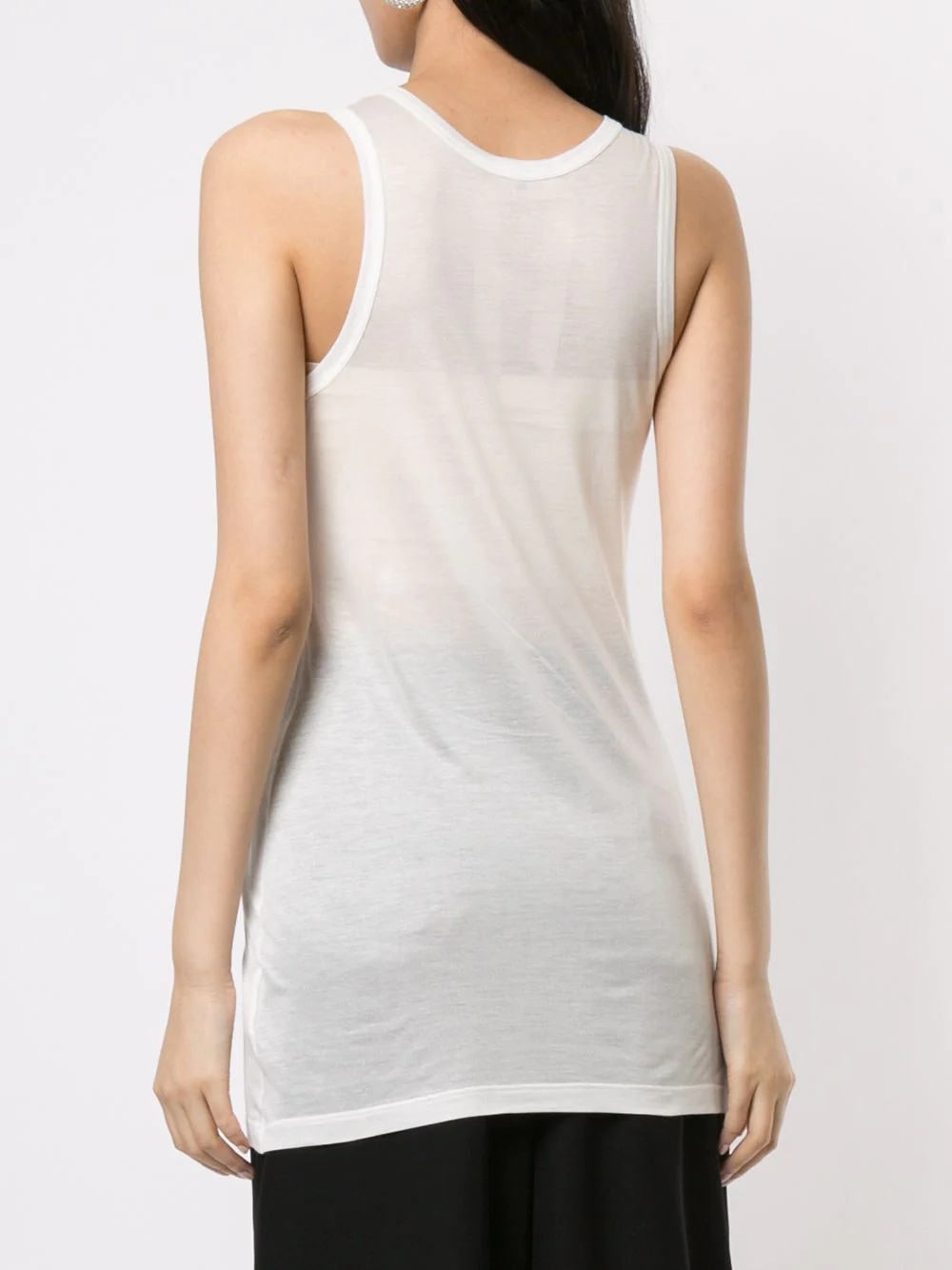 logo print tank top - 4