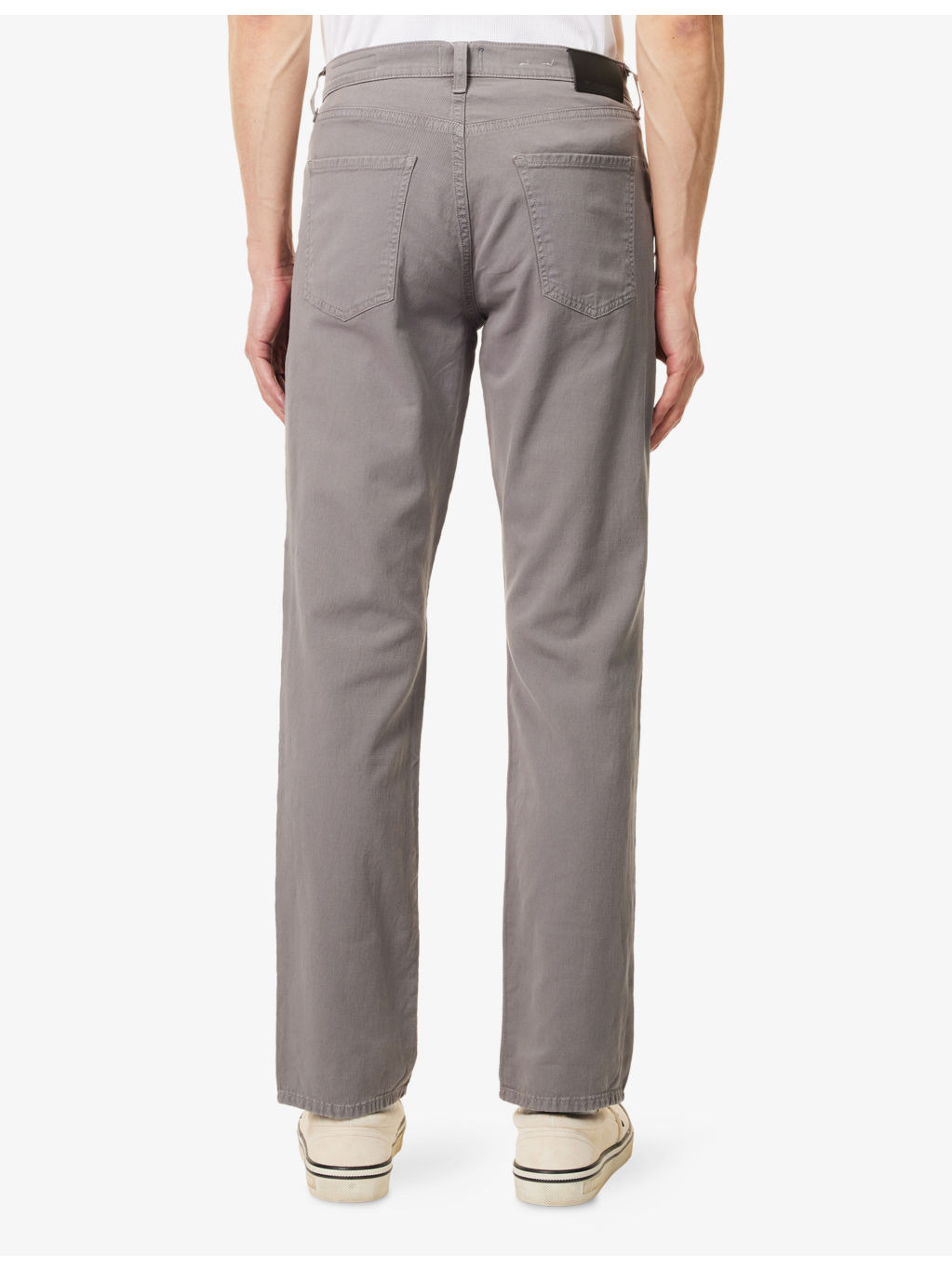 Elijah Relaxed Straight-Leg Linen-Blend Denim Jeans - 4