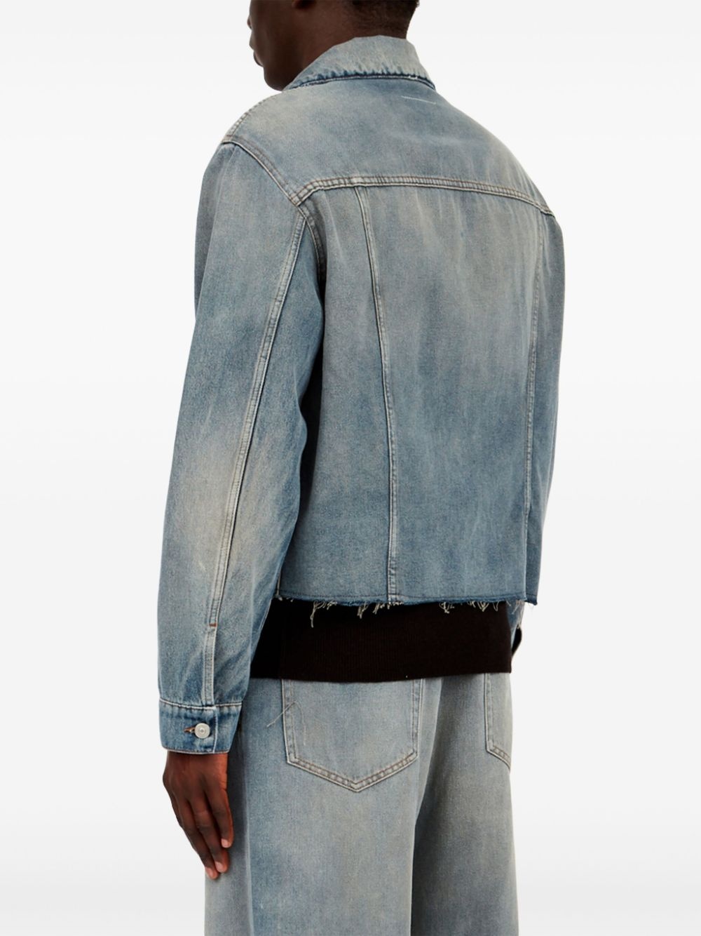 cotton denim jacket - 5