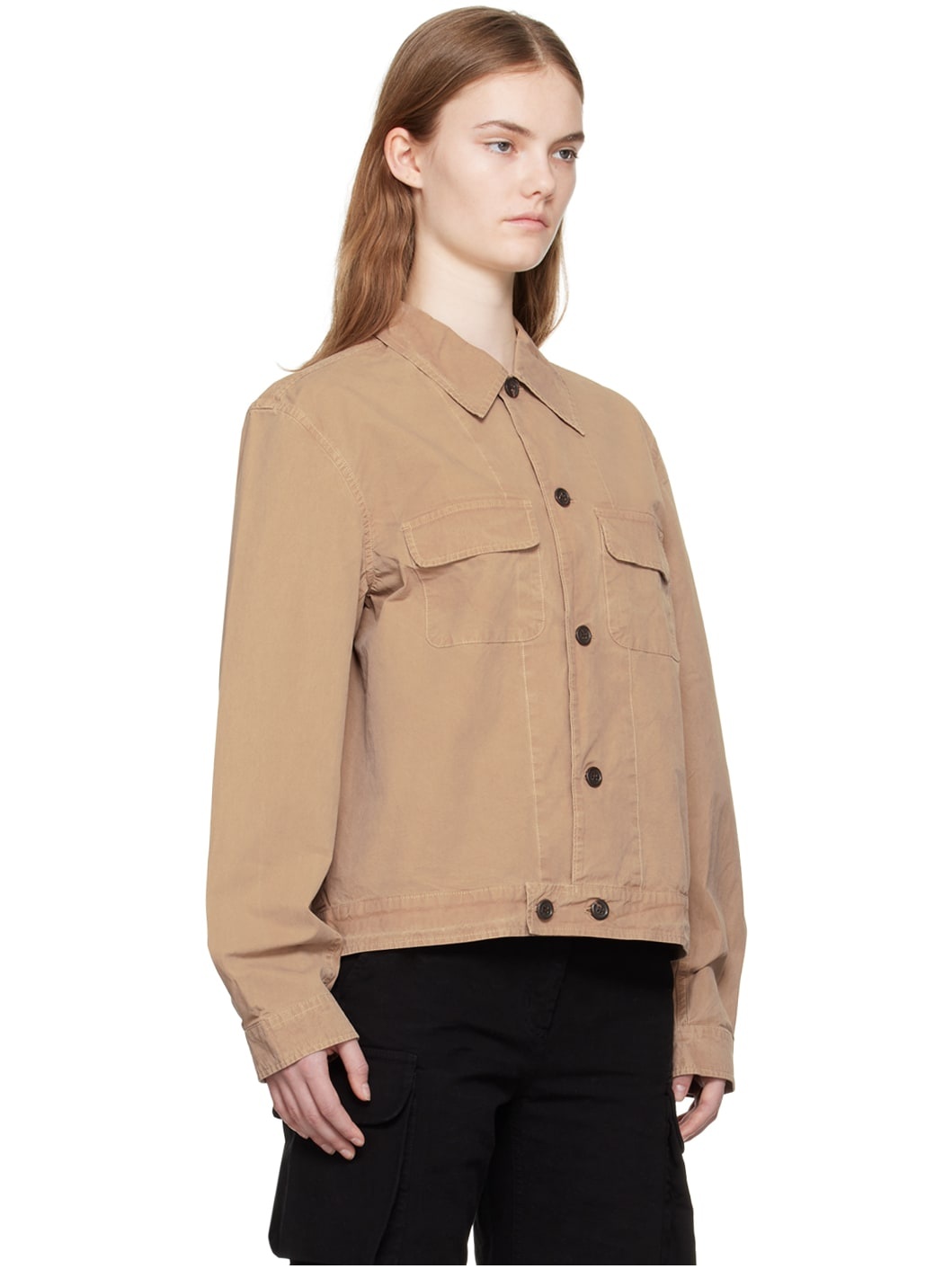 Brown Piece-Dyed Jacket - 2