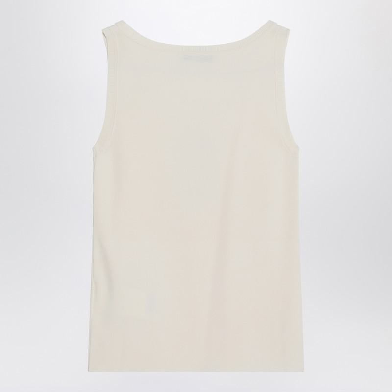 Max Mara Max Mara Ivory Top In Crêpe outlook