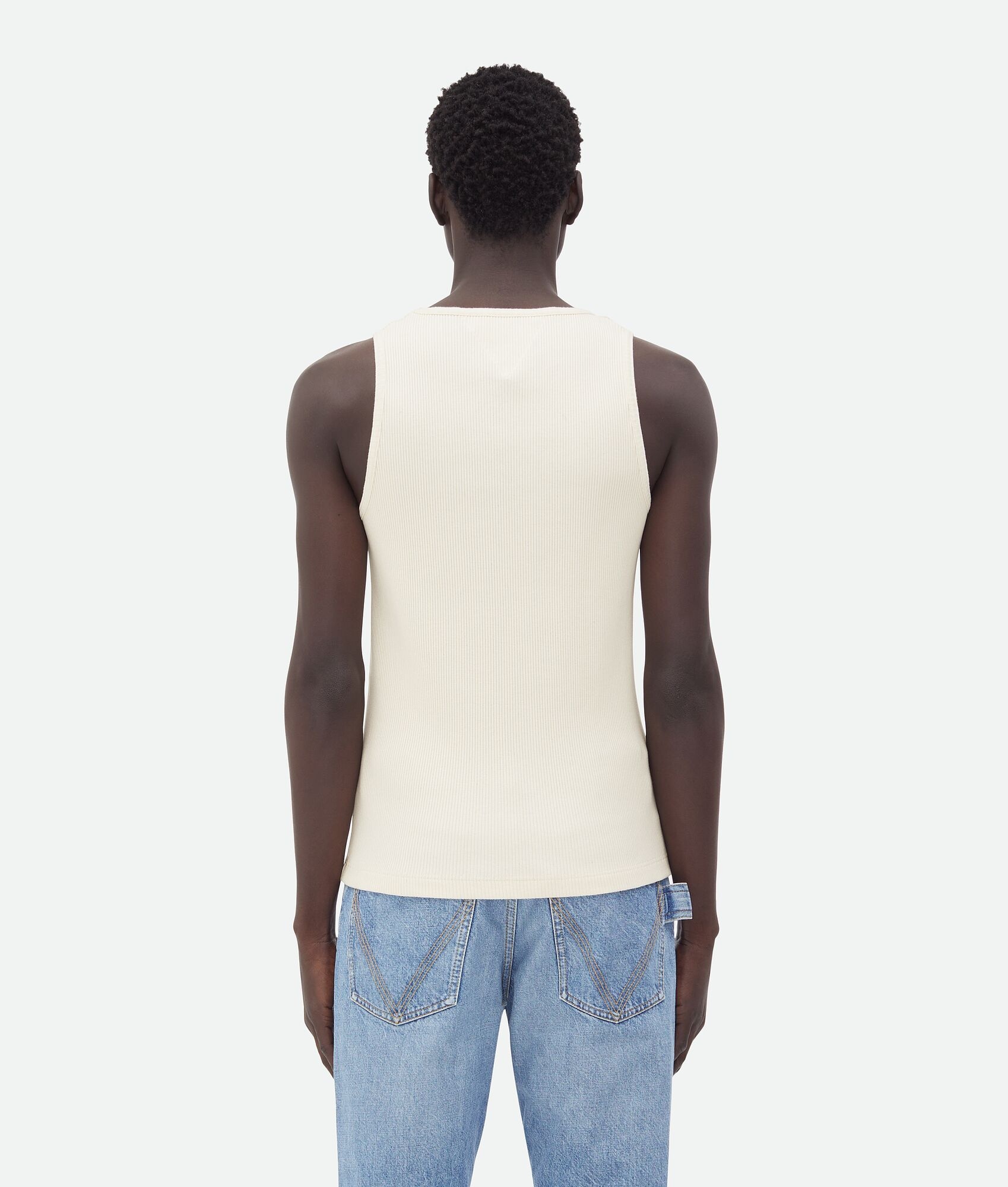 Compact Cotton Rib Jersey Tank Top - 3