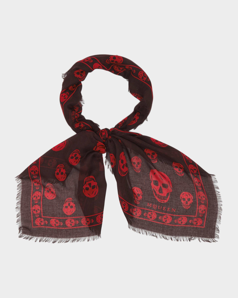 Alexander McQueen Men & apos;s Abstract Skull Scarf outlook