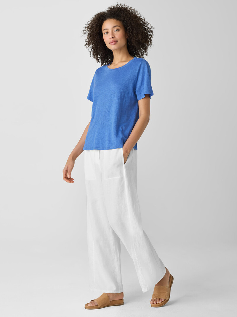 Organic Linen Jersey Crew Neck Tee 3