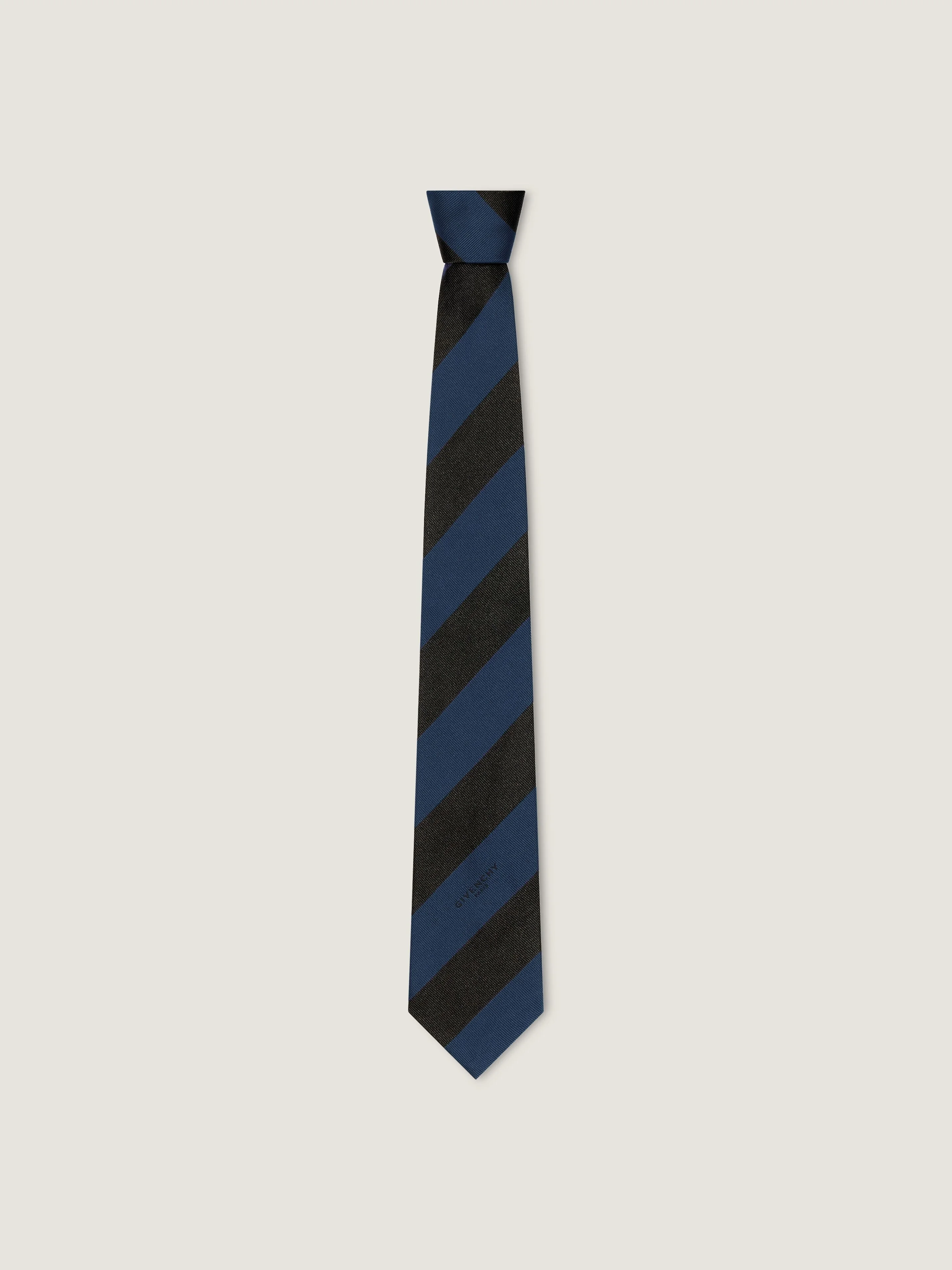 BOLD STRIPES TIE IN SILK GROS GRAIN - 1