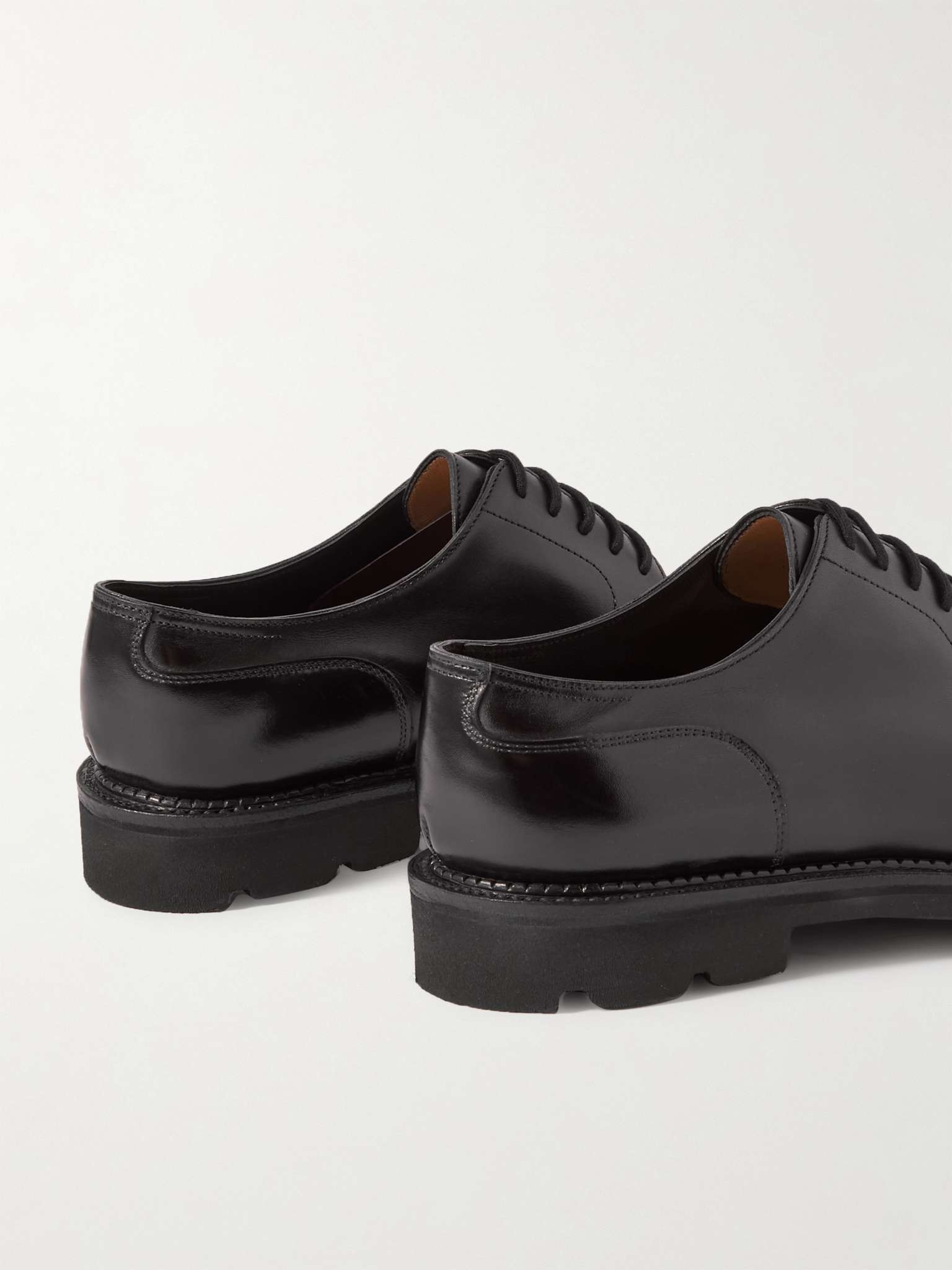 Hardington Polished-Leather Derby Shoes - 5