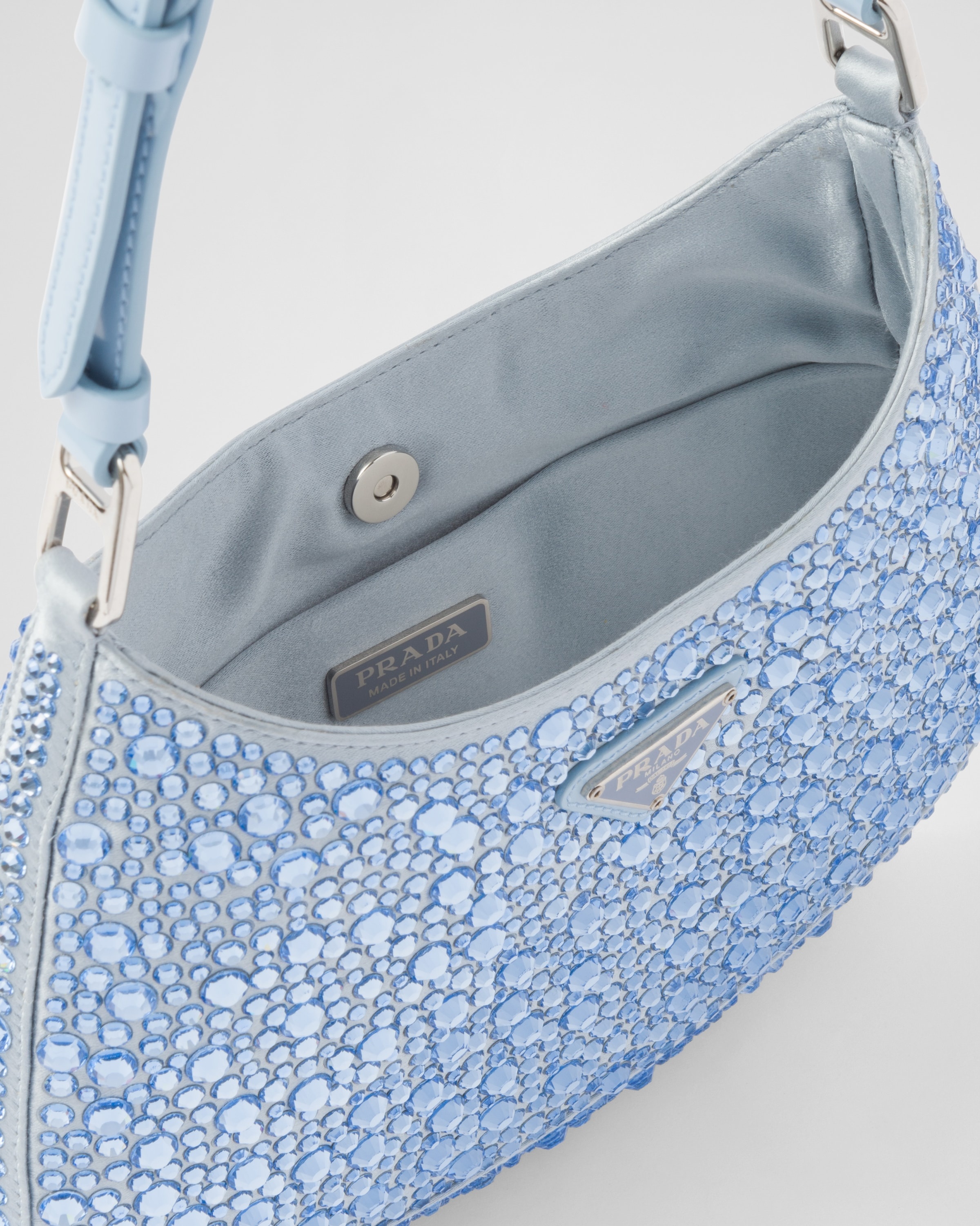 Prada Cleo satin bag with crystals - 5