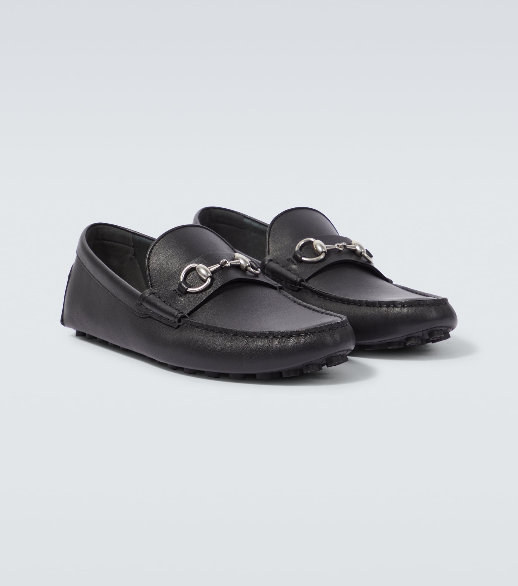 Horsebit leather driving shoes - 5
