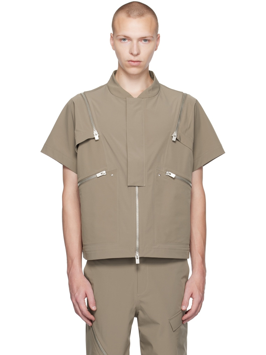 Khaki Anophyte Technical Vest - 1