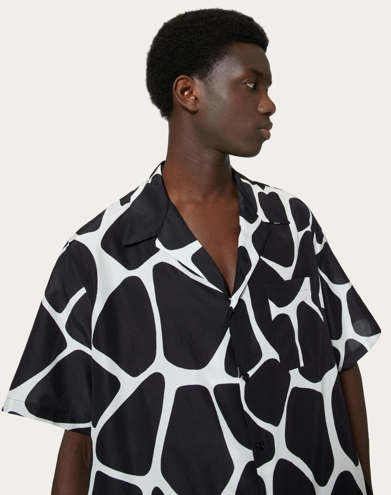 GIRAFFA RE-EDITION PRINT SILK AND COTTON SHIRT 5