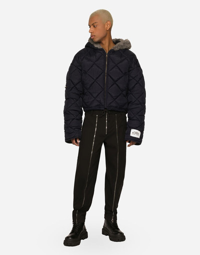 Dolce & Gabbana Quilted canvas jacket with hood outlook
