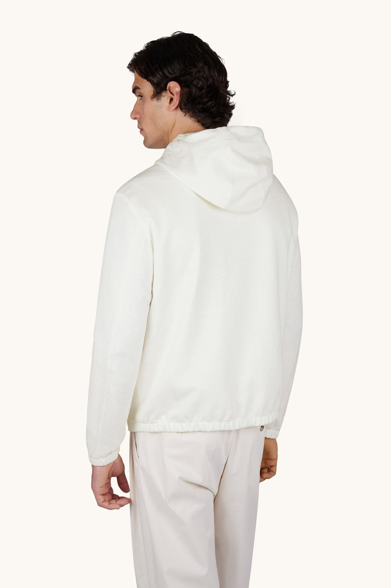 REVERSIBLE WINDBREAKER IN LINEN JERSEY AND TYPHOON® PLATINUM 3