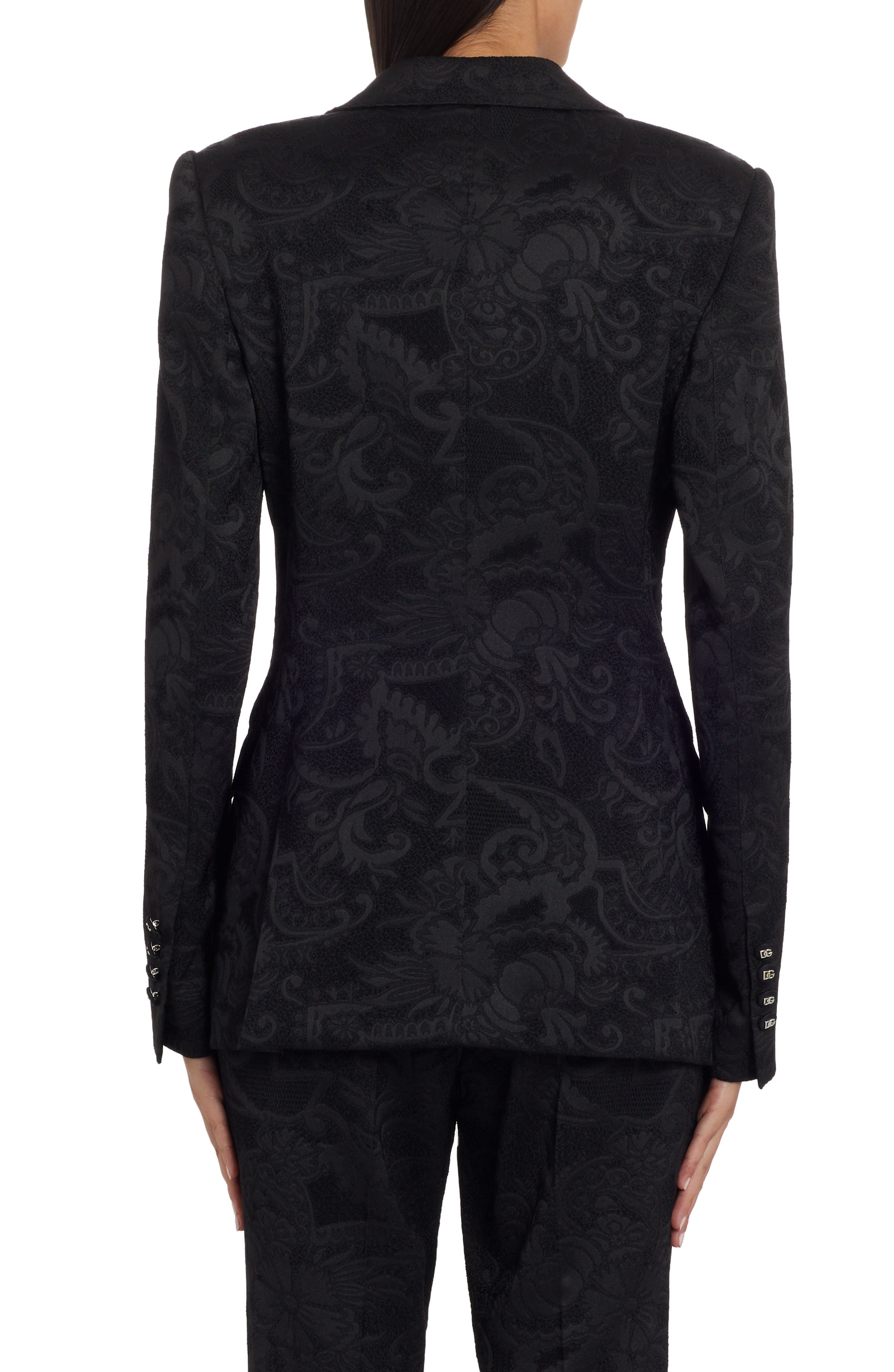 Dolce&Gabbana Floral Jacquard Blazer in Black at Nordstrom - 2