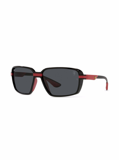 Ray-Ban x Scuderia Ferrari rectangle-frame sunglasses outlook