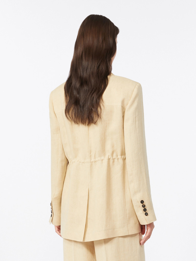 ADESSO Faded linen drawstring jacket - COLONIAL 4