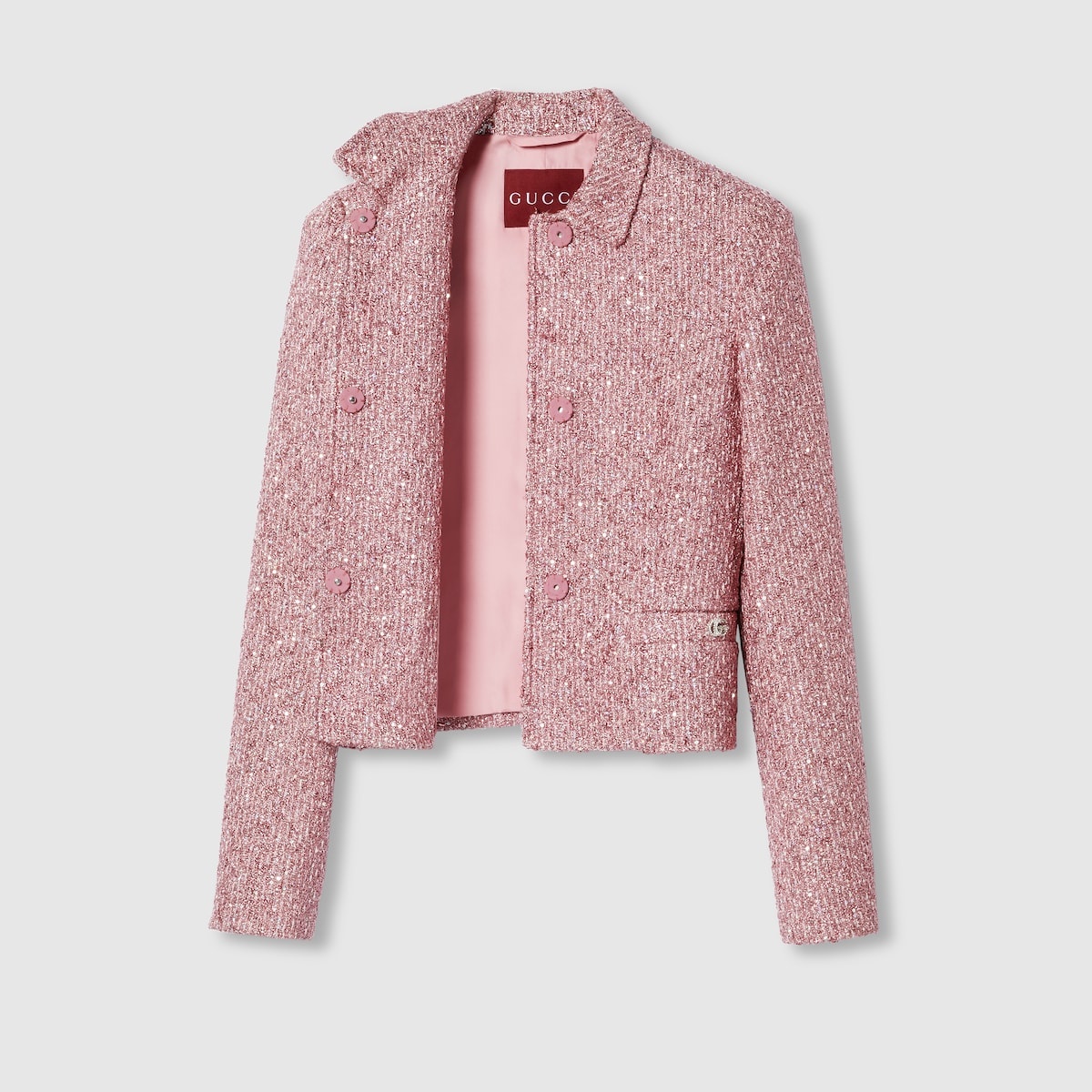 Sequined lamé tweed jacket - 8