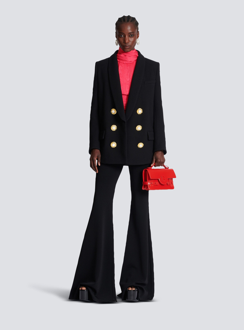 Balmain Crepe jacket with a shawl collar outlook