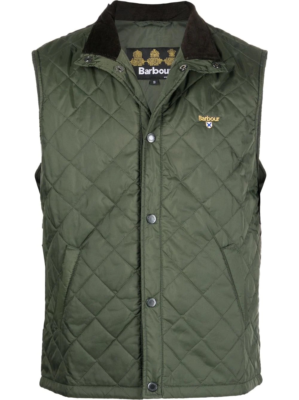 logo quilted gilet - 1