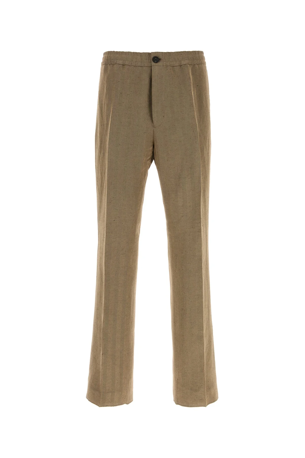 Cappuccino linen blend pant - 1
