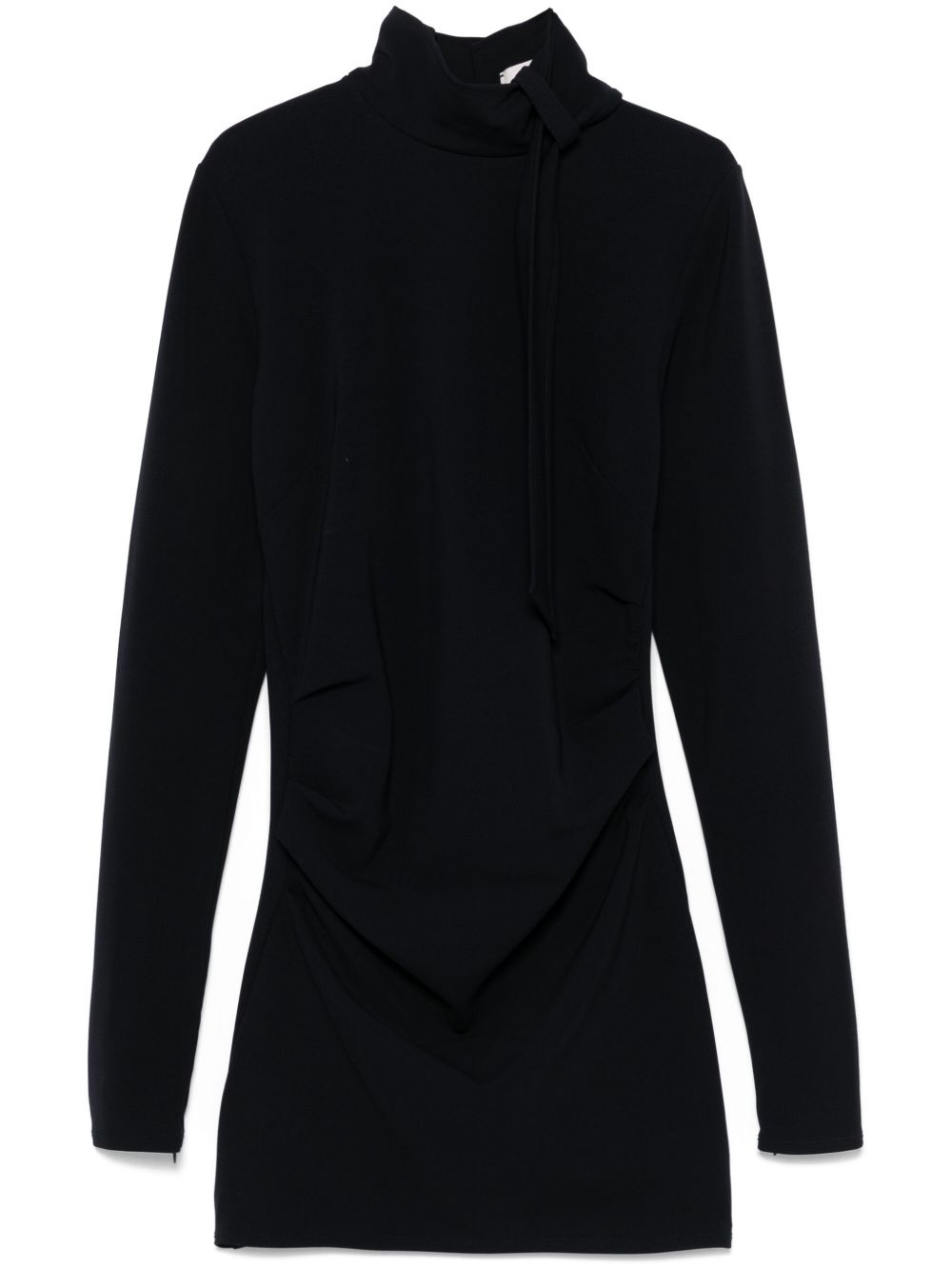 attached-scarf top - 1