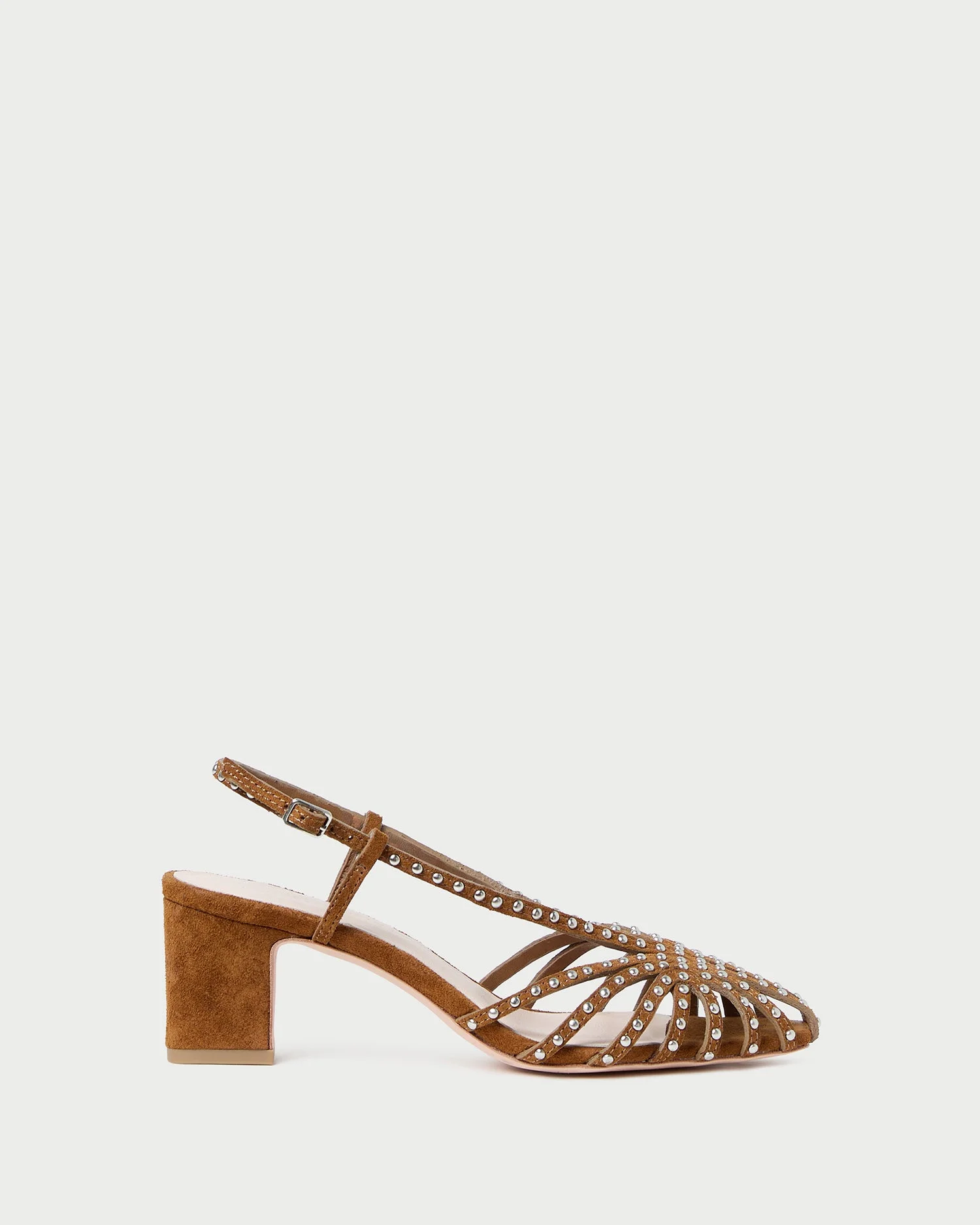 Priscilla Cacao/Silver Suede Heeled Sandal - 1