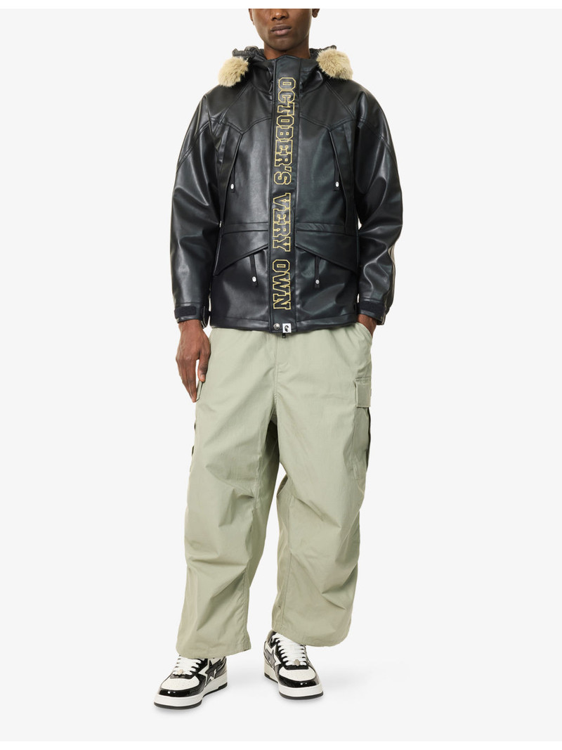 A BATHING APE® Ripstop Straight-Leg Cotton Cargo Trousers outlook