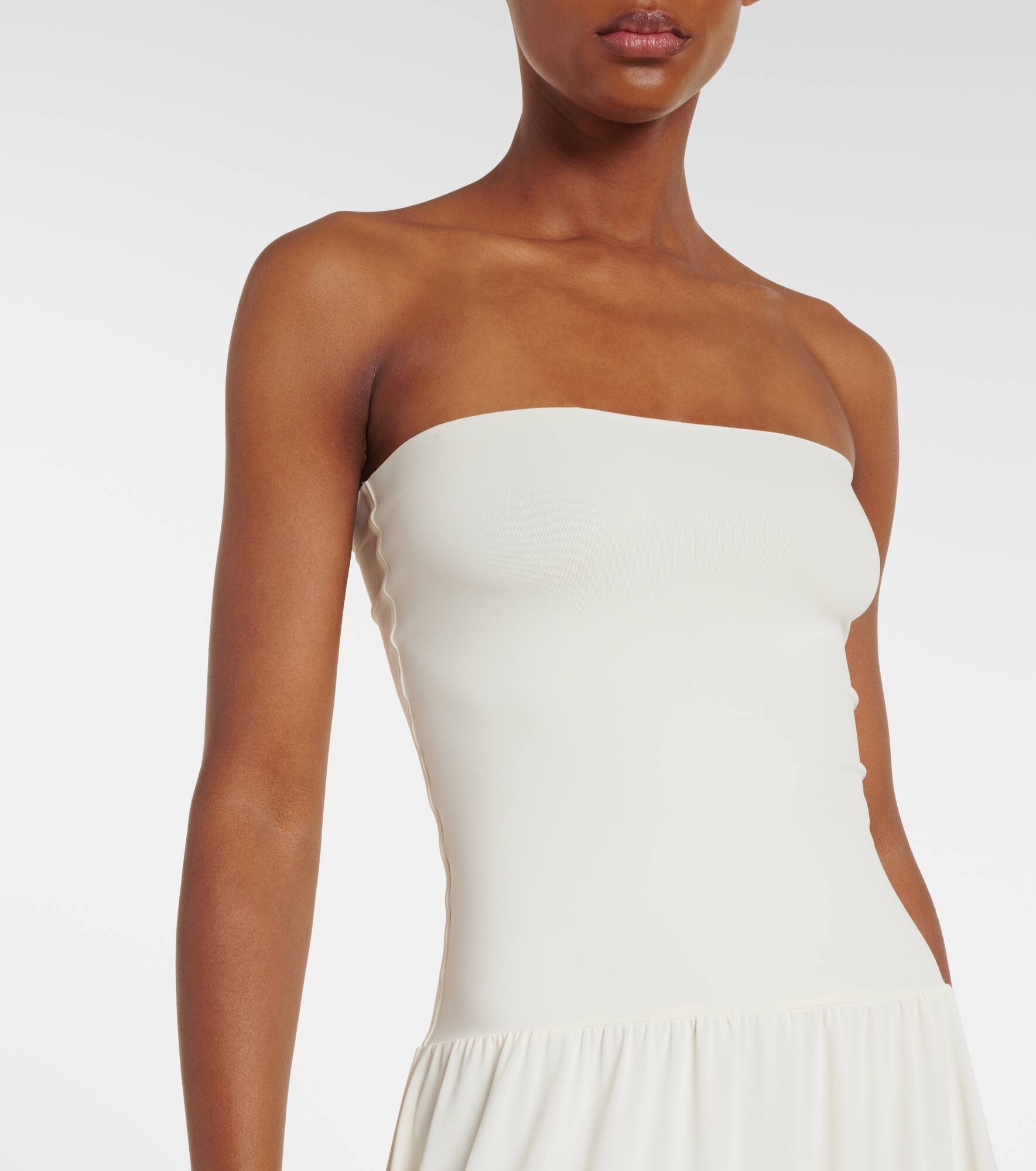 Oda strapless crêpe jersey maxi dress - 4