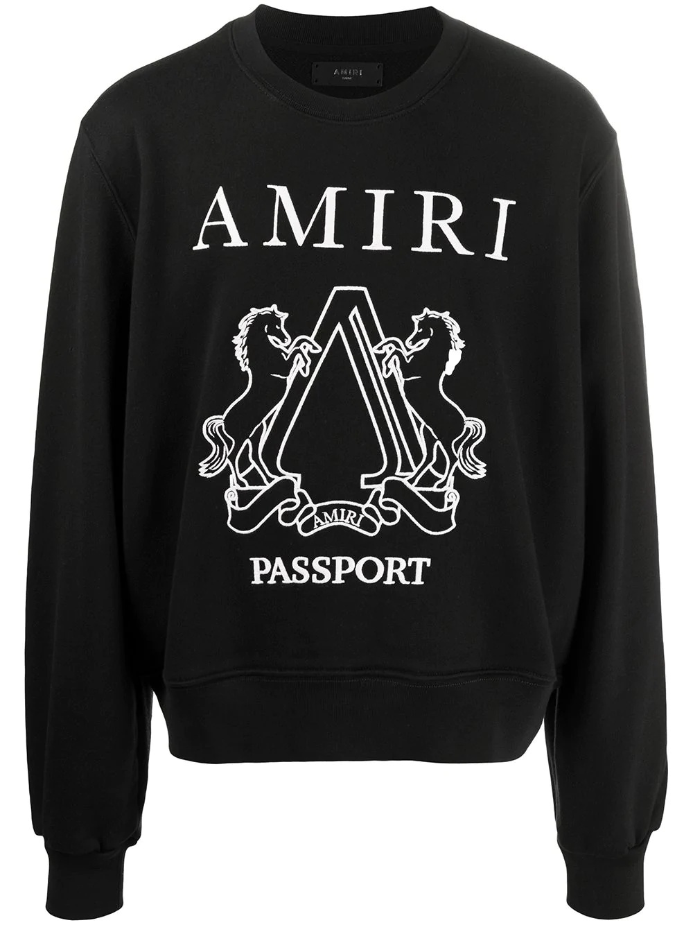 logo cotton sweatshirt - 1