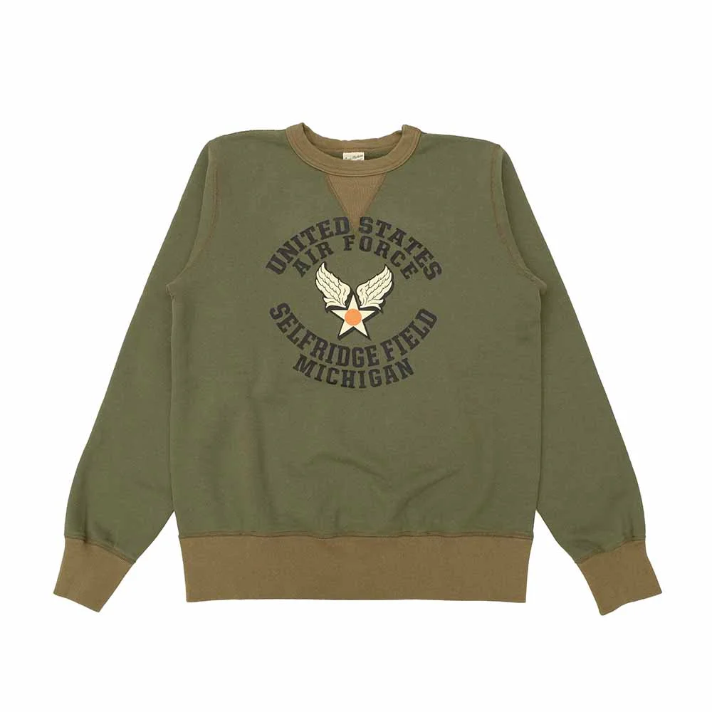 SET-IN CREW SWEATSHIRT - U.S.A.F. SELFRIDGE FIELD - BR69630 - 1