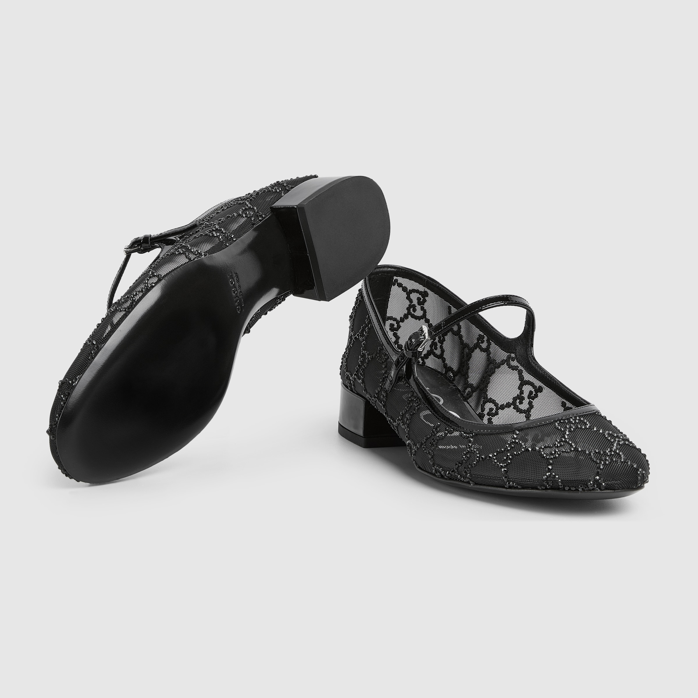 Women's GG crystal ballet flat - 7