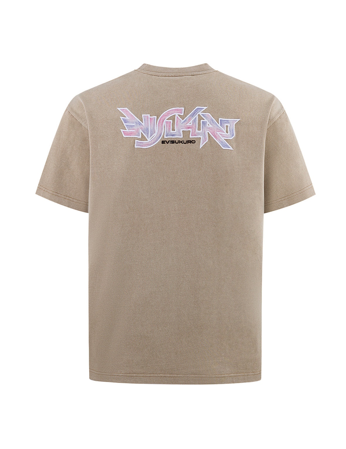 EVISUKURO Embroidery Washed Relax Fit T-shirt - 10