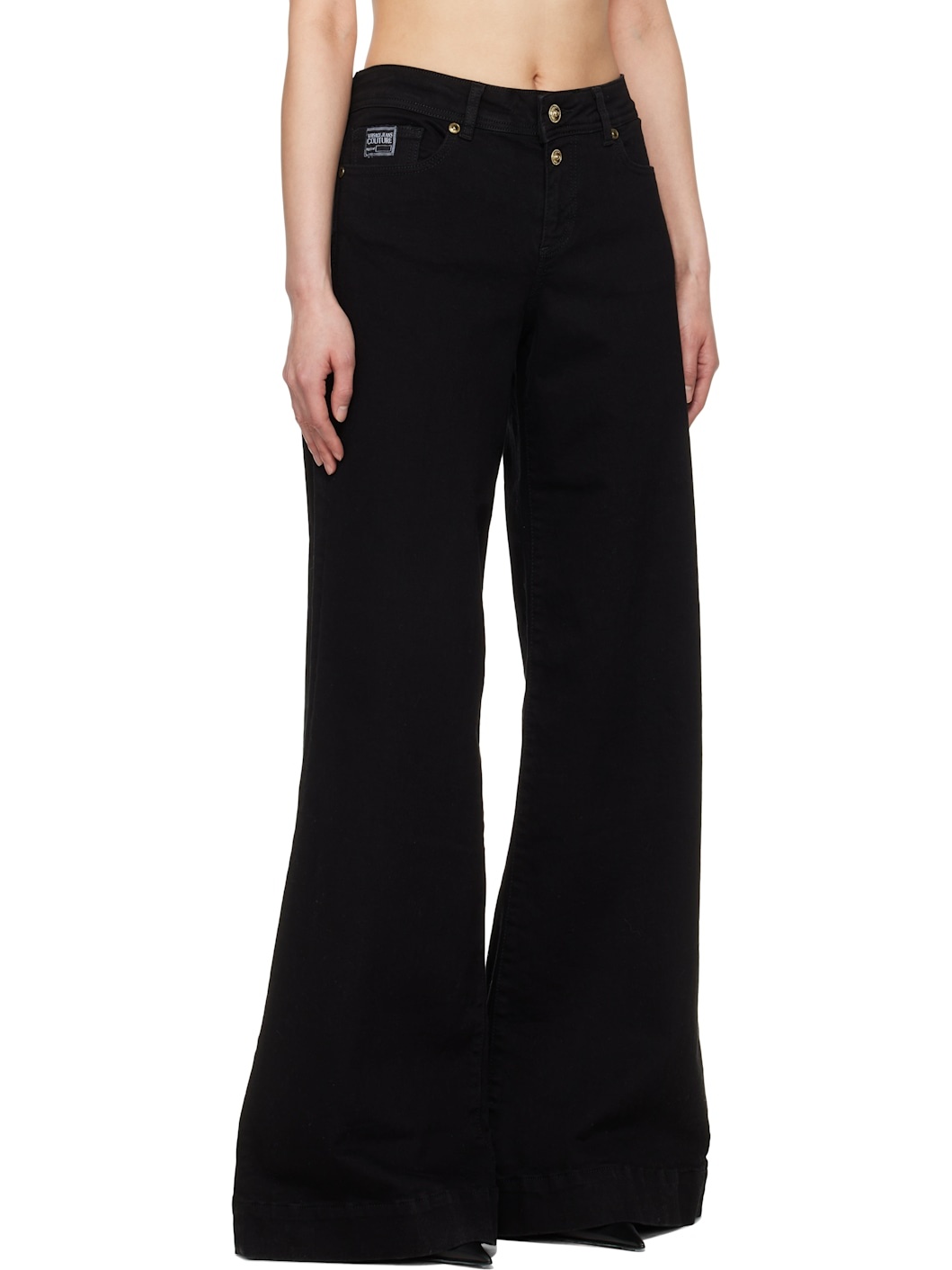 Black Flared Jeans - 2