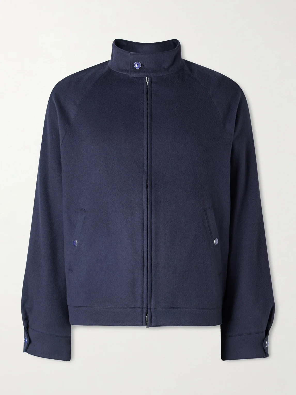 Brushed-Cashmere Blouson Jacket - 1