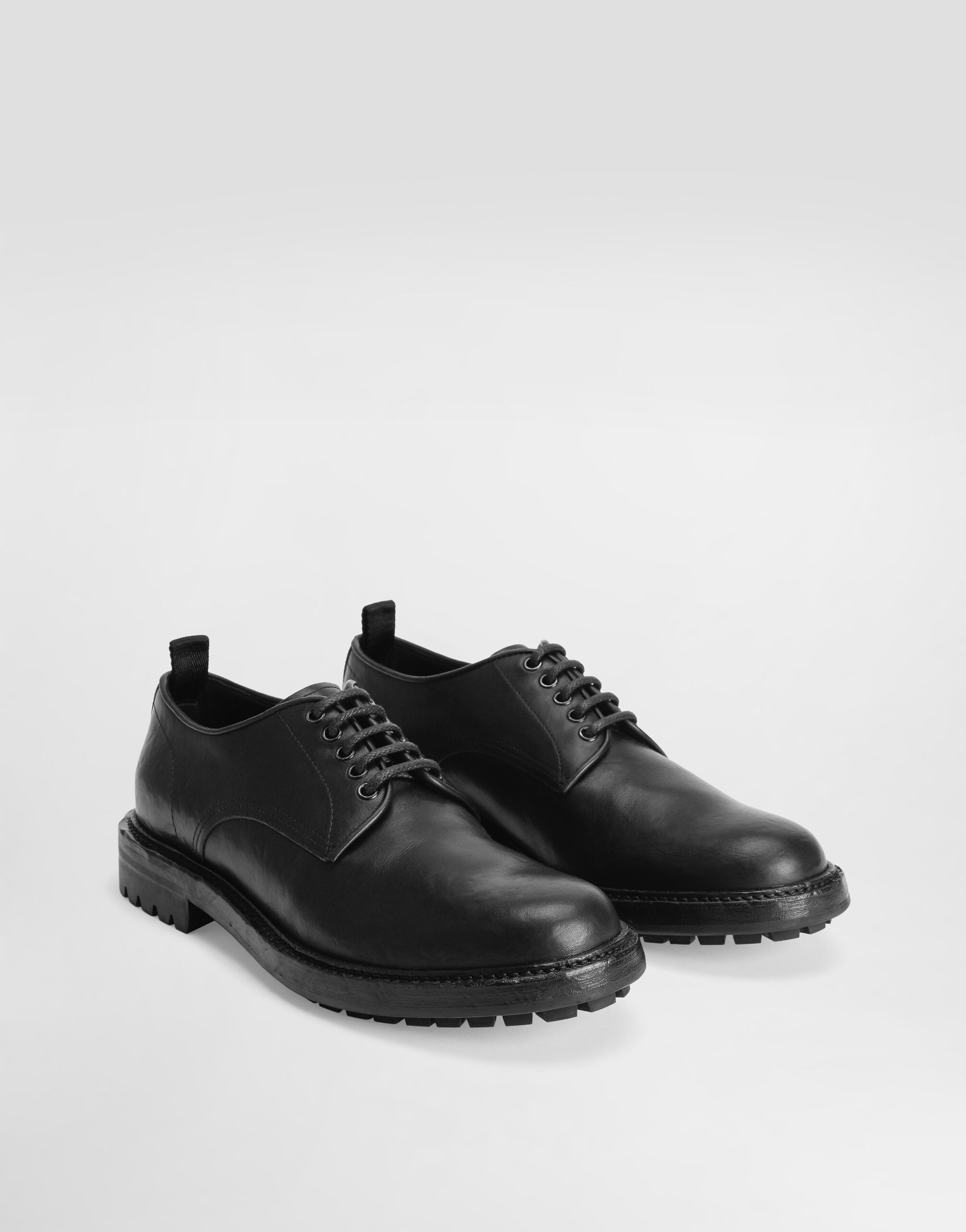 Calfskin derby shoes - 5