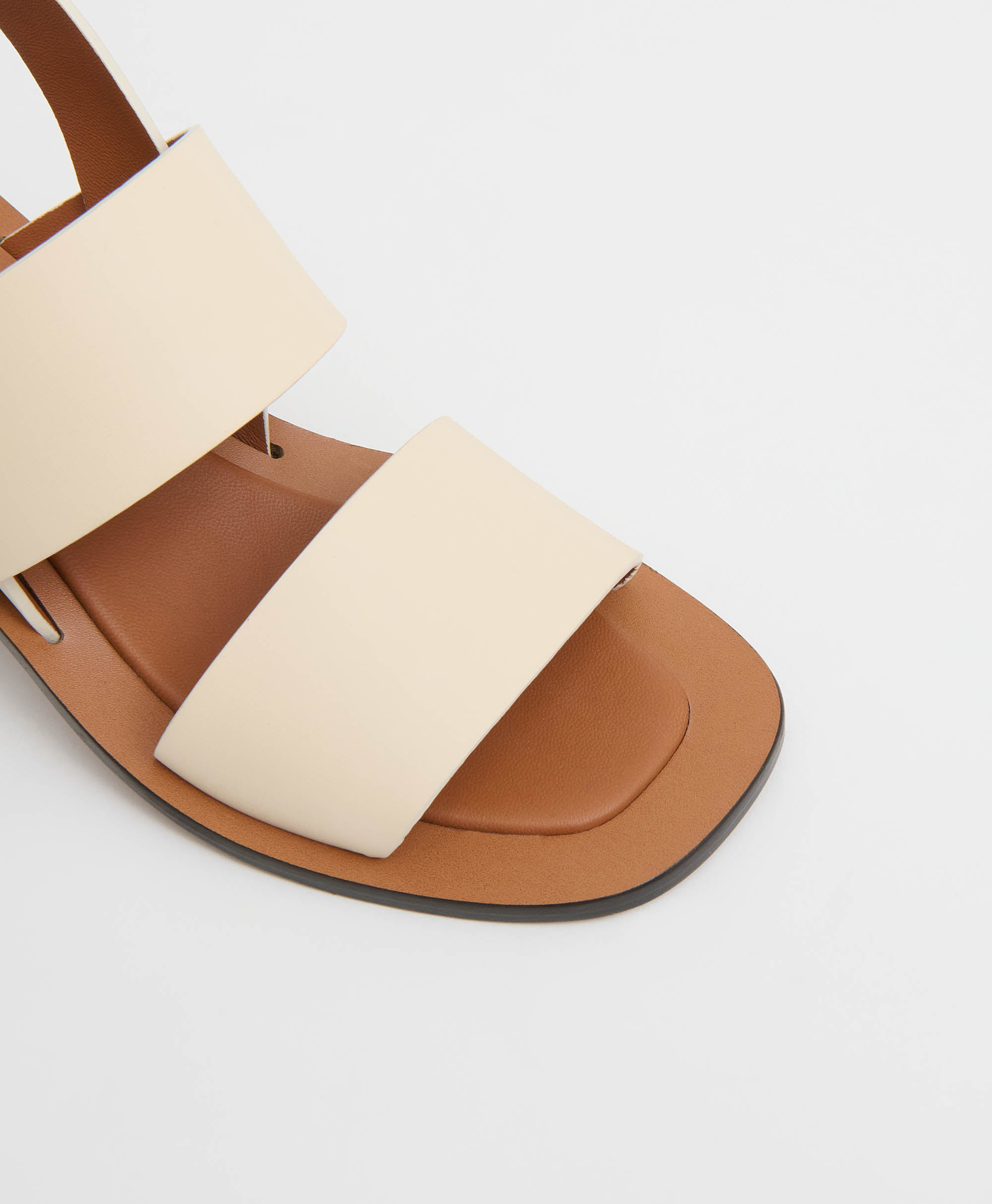 DOUBLE STRAP HEELED SANDAL - 5