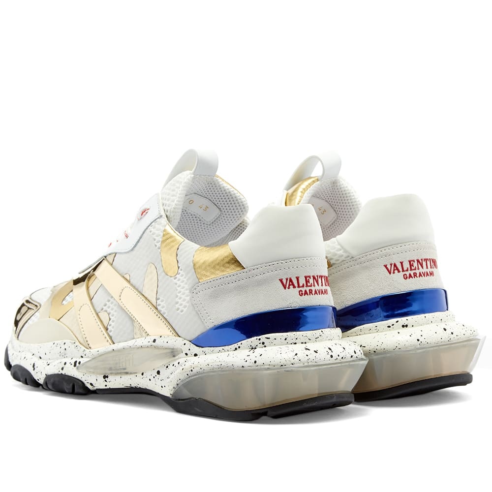 Valentino Metallic Camo Bounce Sneaker - 3