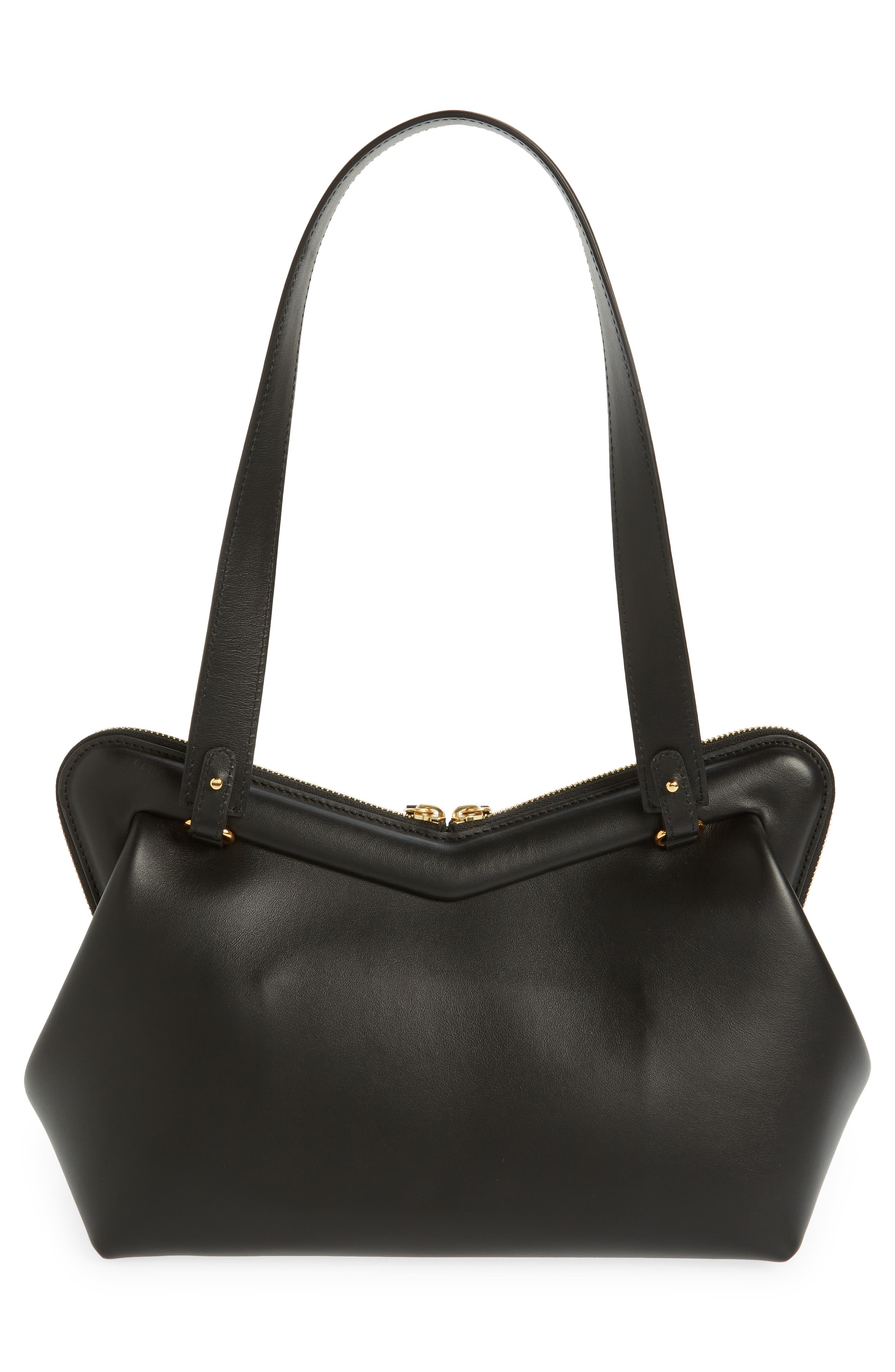 Mansur Gavriel M Frame Shoulder Bag in Black/Flamma at Nordstrom - 3